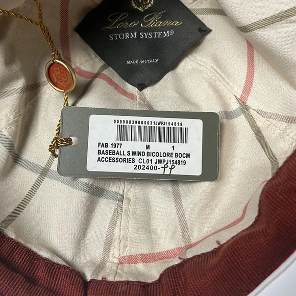 Loro Piana Hat Storm System Dark Grey Baseball Cap | Brand New | Italy | Size M - Picture 9 of 10